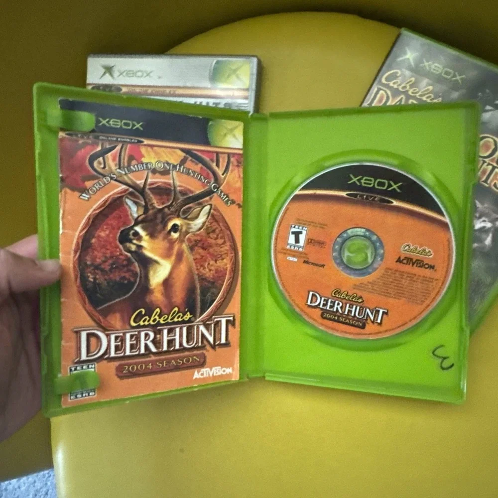 Cabela's Dangerous Hunts 1 & 2 Deer Hunt Microsoft Xbox 2003 Complete w/Manuals
